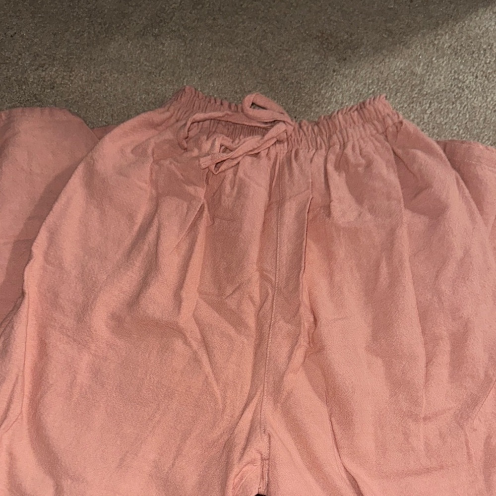 Pink Drawstring Pants